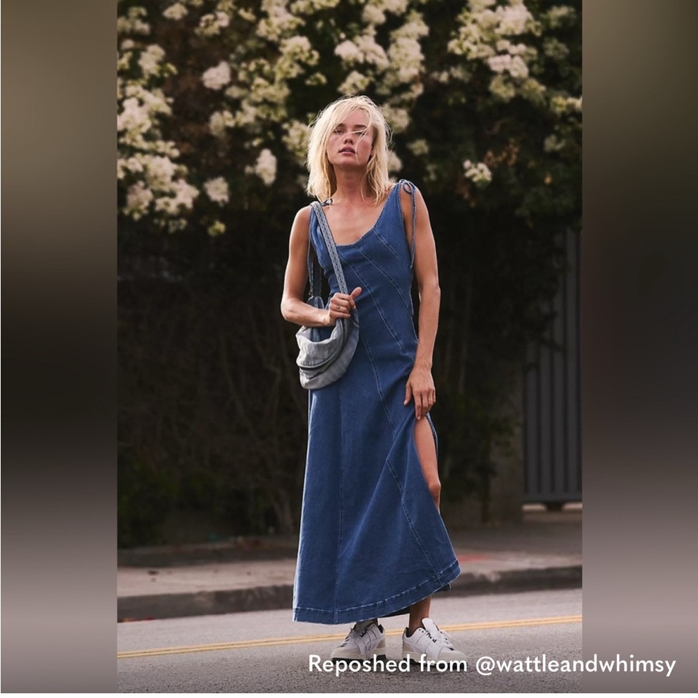 Free People Blue Maxi Dress